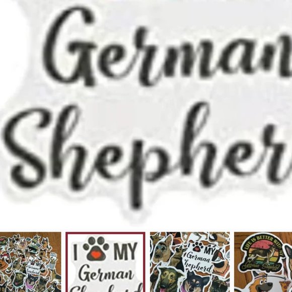 I Love My German Shepherd 30 ct 1" sticker set Multi-seasons themes sealed pack. - Picture 4 of 5